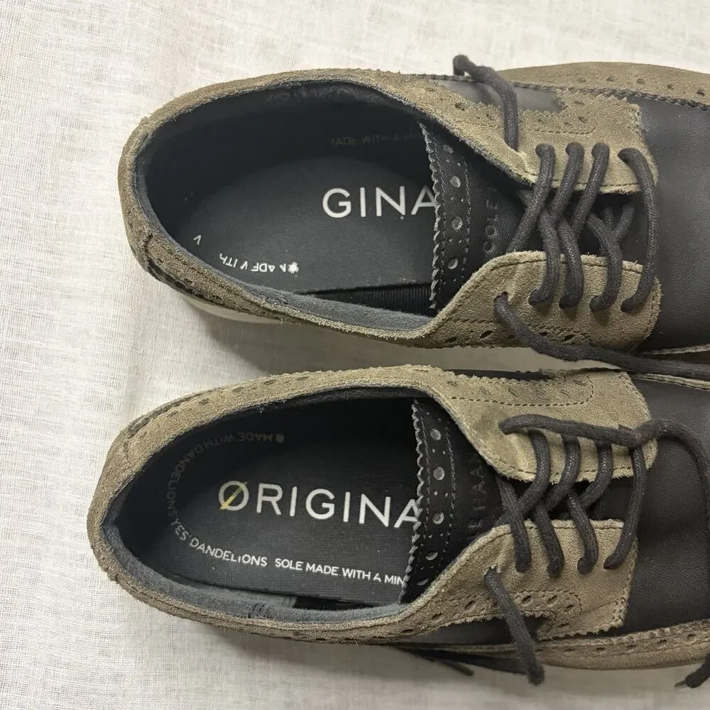 Cole Haan OriginalGrand Men's Wingtip Oxford Suede 9.5M Dress Comfort Shoes